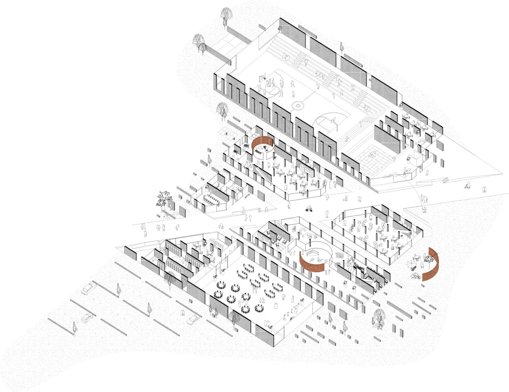 Centre intergénérationnel, crèche, maison de quartier, gymnase, lieu de vie pour personnes âgées et salle polyvalente