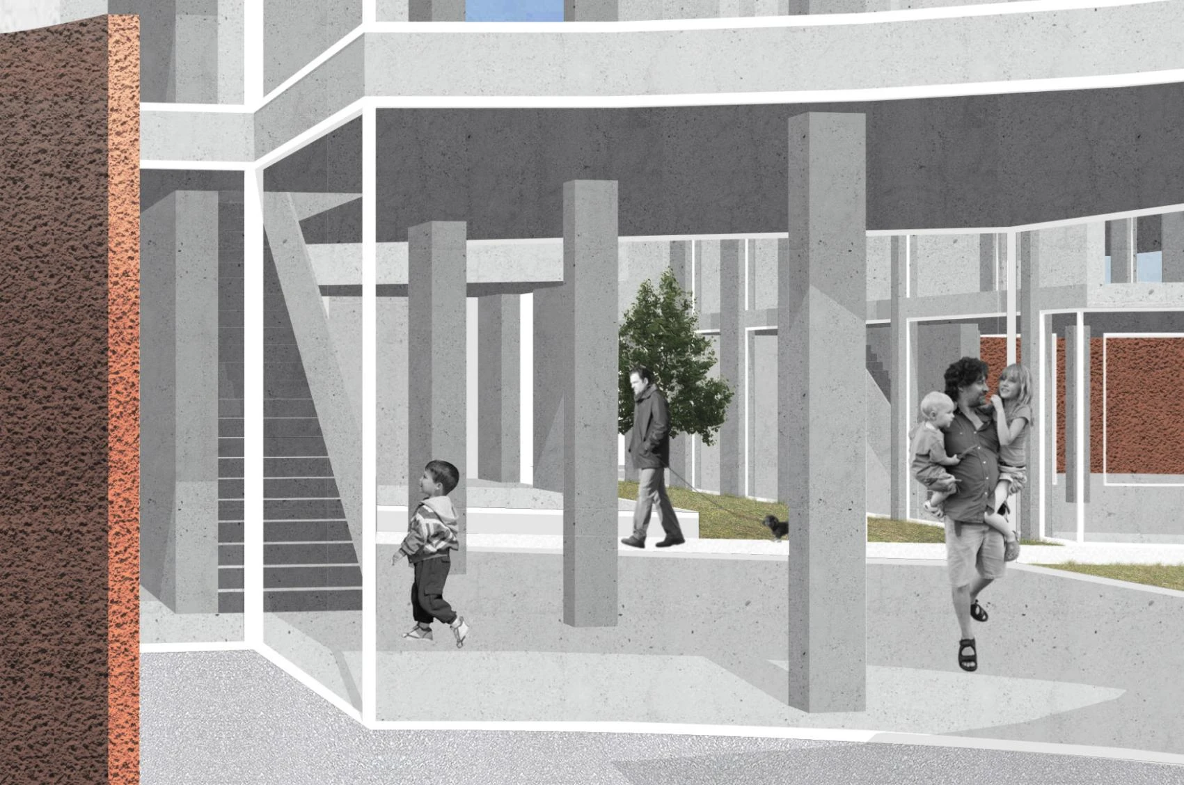 Centre intergénérationnel, crèche, maison de quartier, gymnase, lieu de vie pour personnes âgées et salle polyvalente